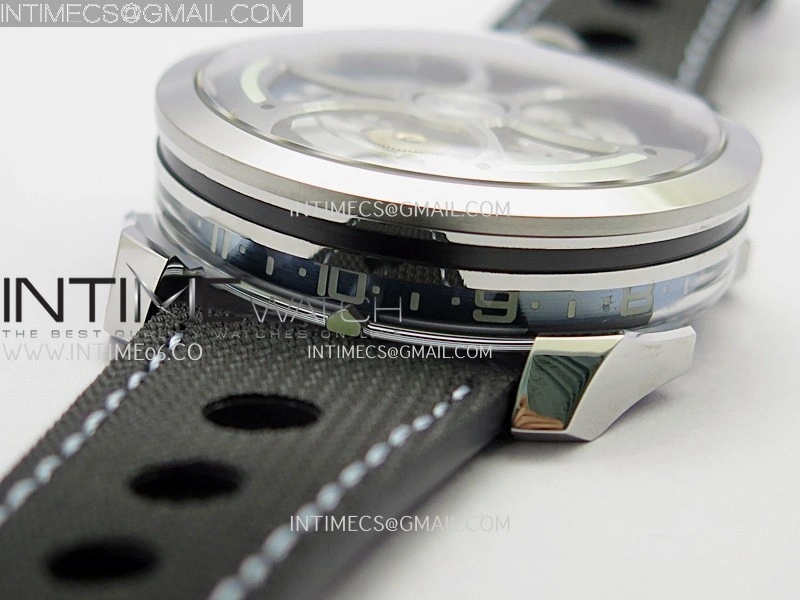 MB&F M.A.D.1.Blue SS K11F 1:1 Best Edition on Black Leather Strap Miyota 821A